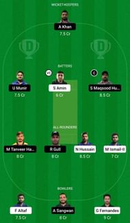 Dream11 Team for Z Games Strikers vs Rasai - Dubai D10 Division 2 2022.